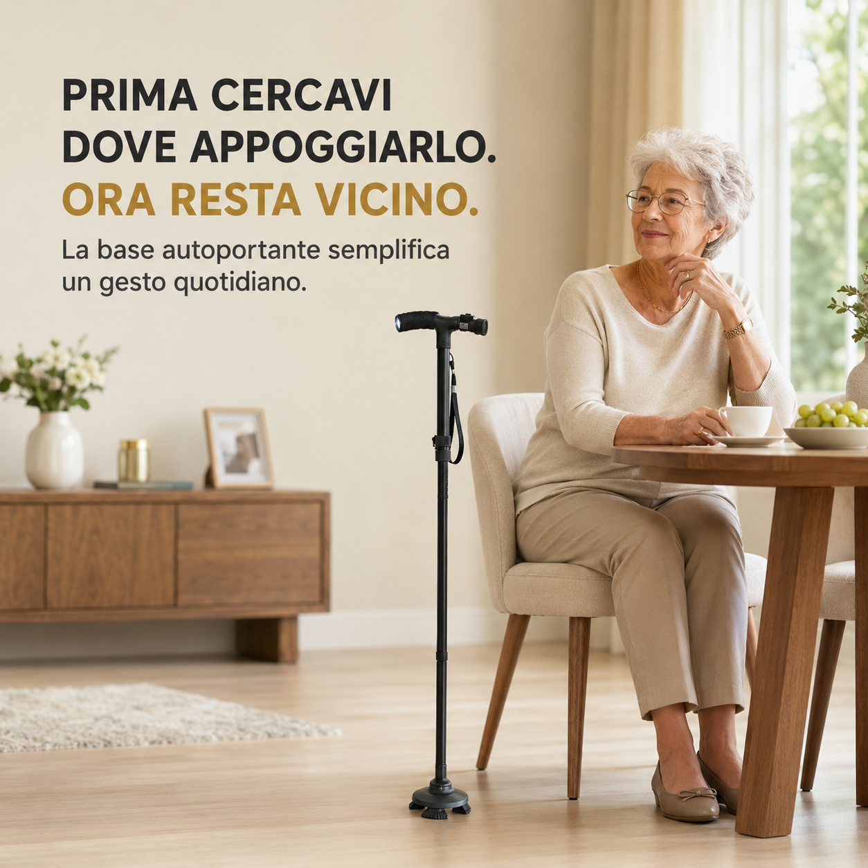 PassoLibero™ – Bastone Pieghevole Autoportante