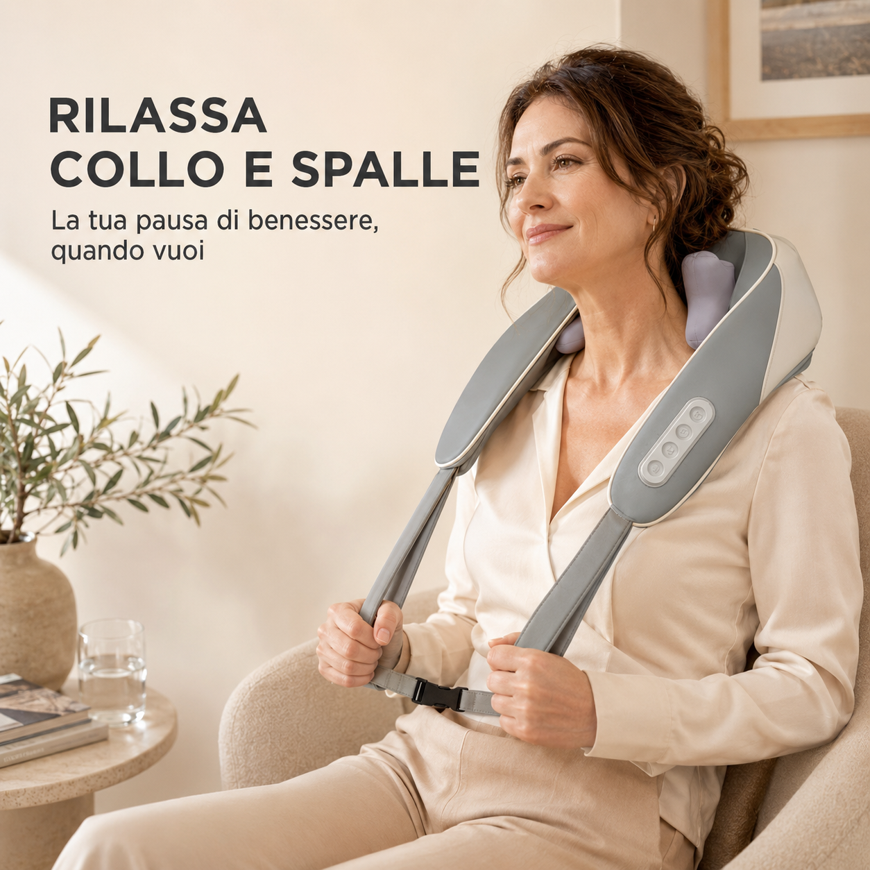 CerviZen™ 4D – Massaggiatore per Collo, Spalle e Zona Lombare