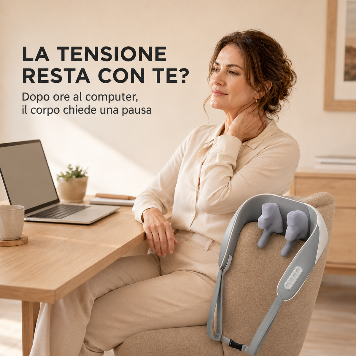 CerviZen™ 4D – Massaggiatore per Collo, Spalle e Zona Lombare